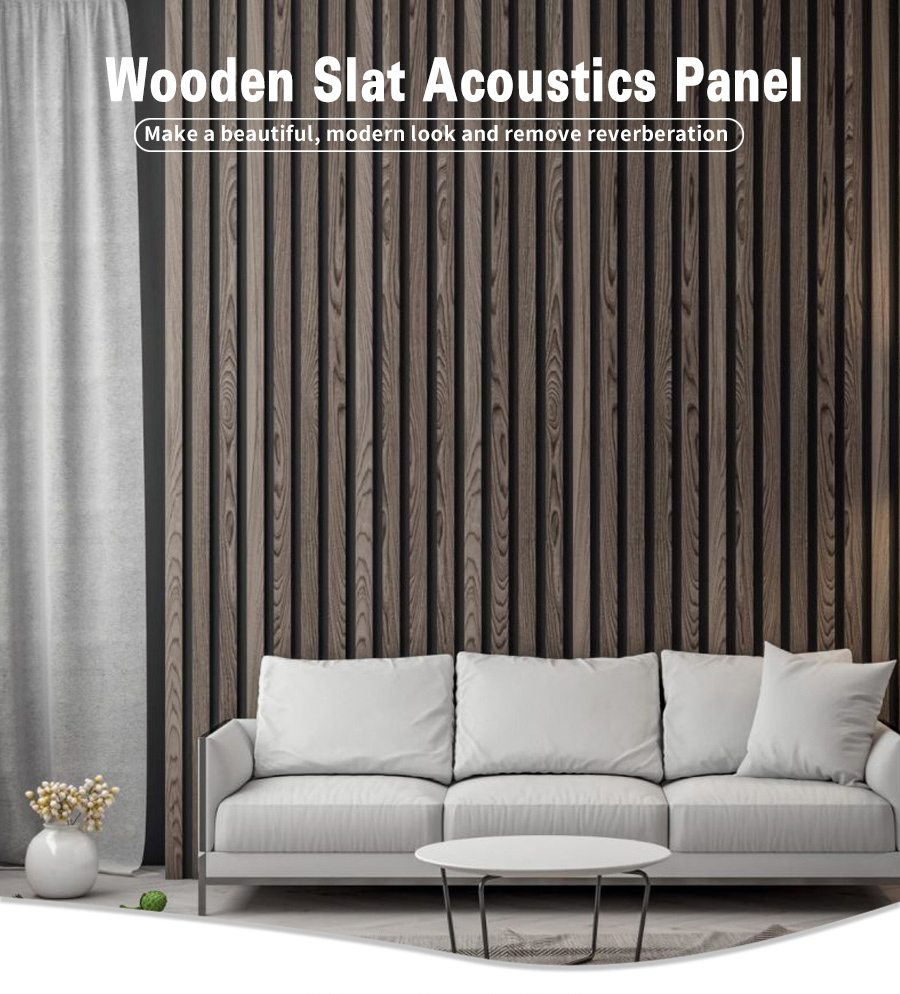 Vertical Wood Slats Akupanel Hout For Auditorium From China 